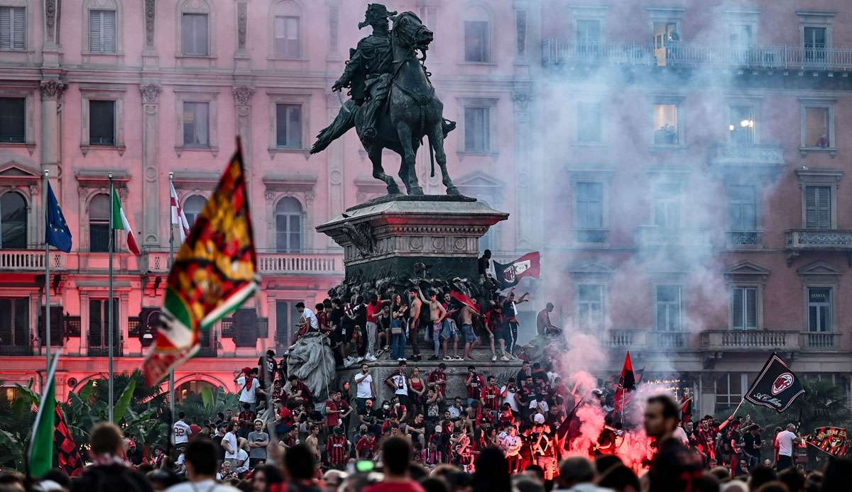 200.000 Fans feierten die Meisterschaft des AC Mailand.