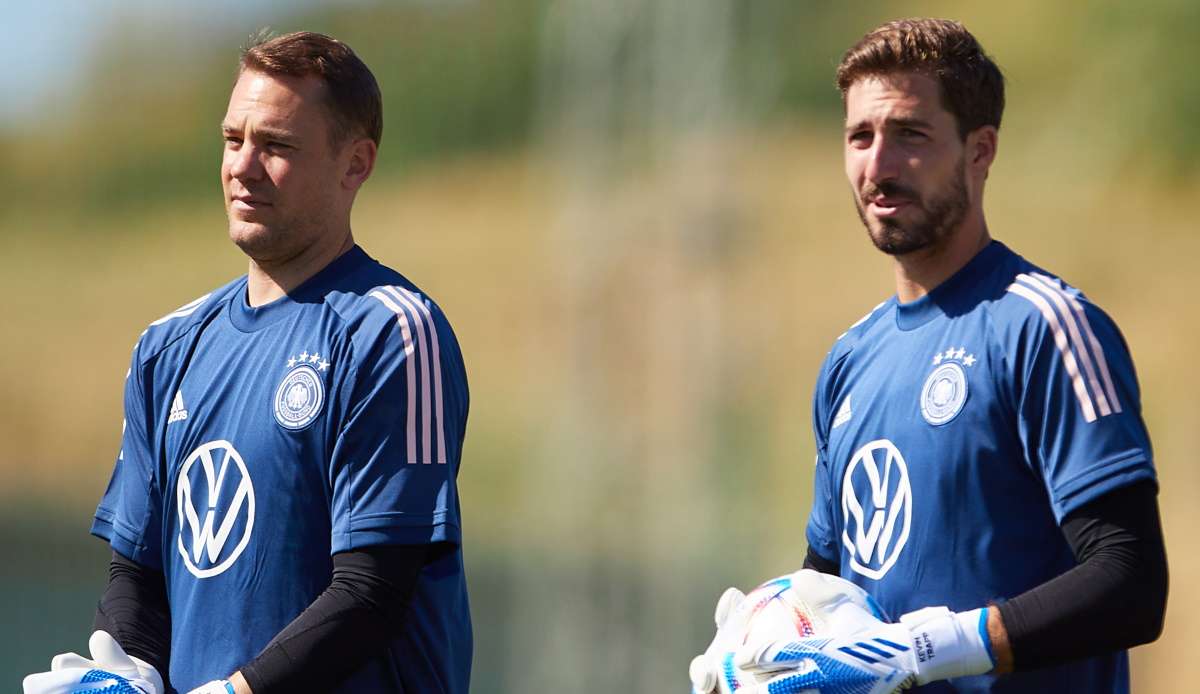 Manuel Neuer (l.) und Kevin Trapp sind Kollegen in der Nationalmannschaft