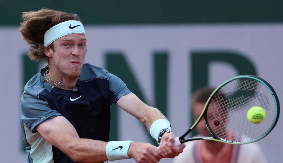 Andrey Rublev steht im Viertelfinale der French Open.