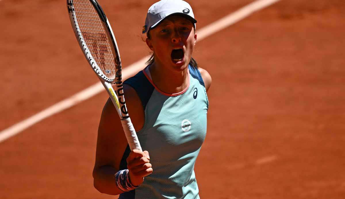 Iga Swiatek baute im Halbfinale der French Open ihre Siegesserie aus.