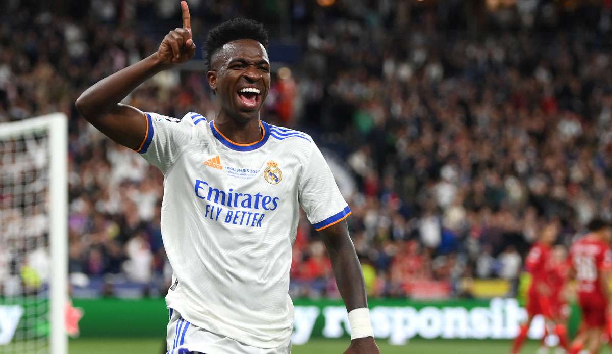 2. VINICIUS JUNIOR (Real Madrid): 185,3 Millionen Euro – 21 Jahre alt, Vertrag bis 2024