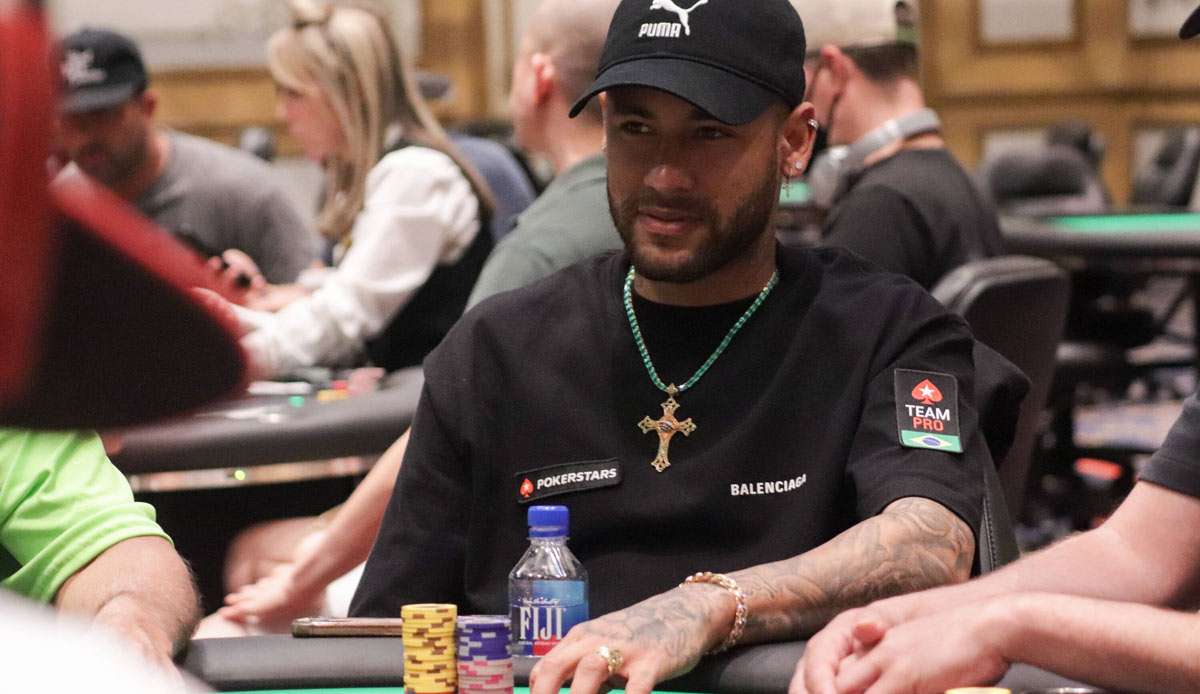 Neymar beim Pokern in Las Vegas.