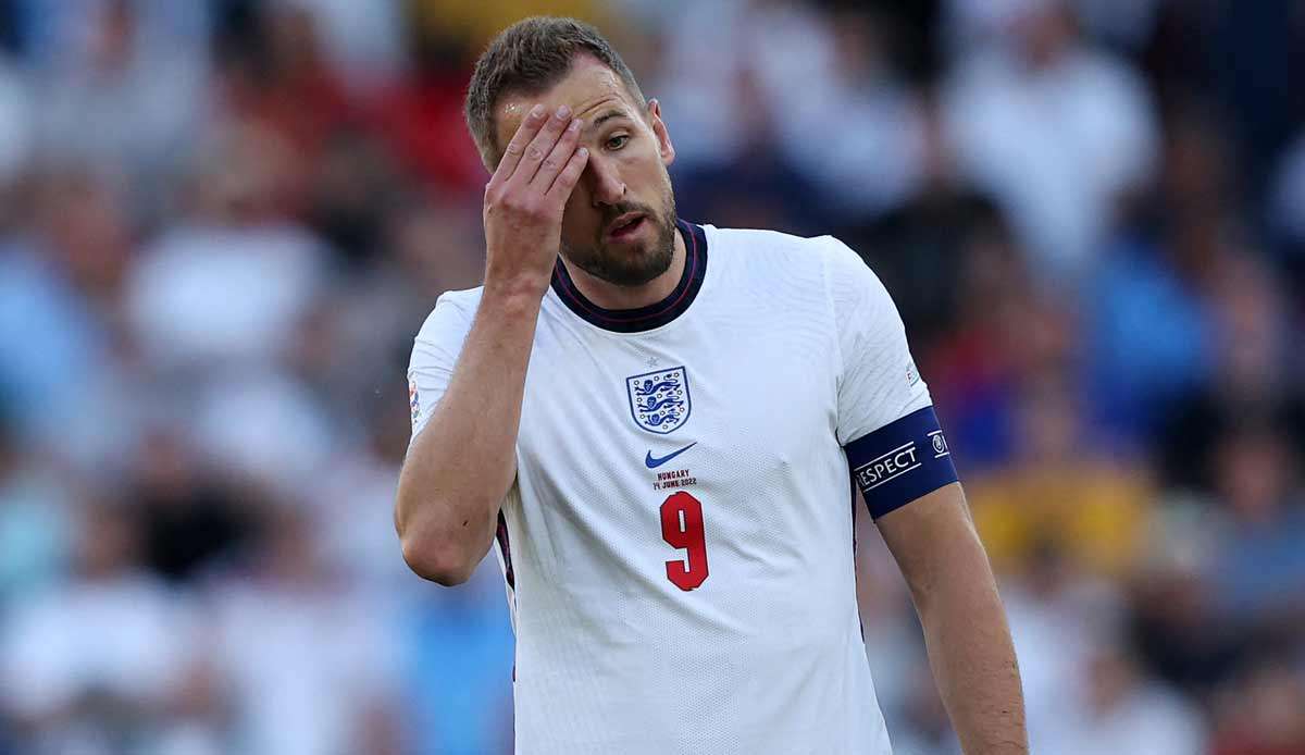 Harry Kane erlebte mit England ein Debakel gegen Ungarn.