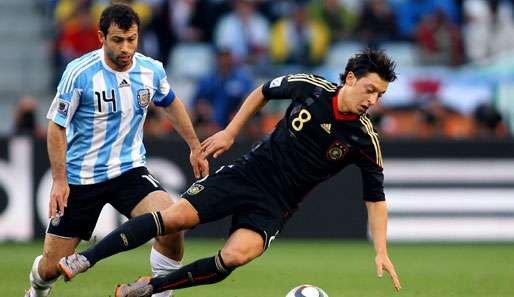 Javier Mascherano (l.) bestritt insgesamt 58 Länderspiele für die argentinische Nationalmannschaft