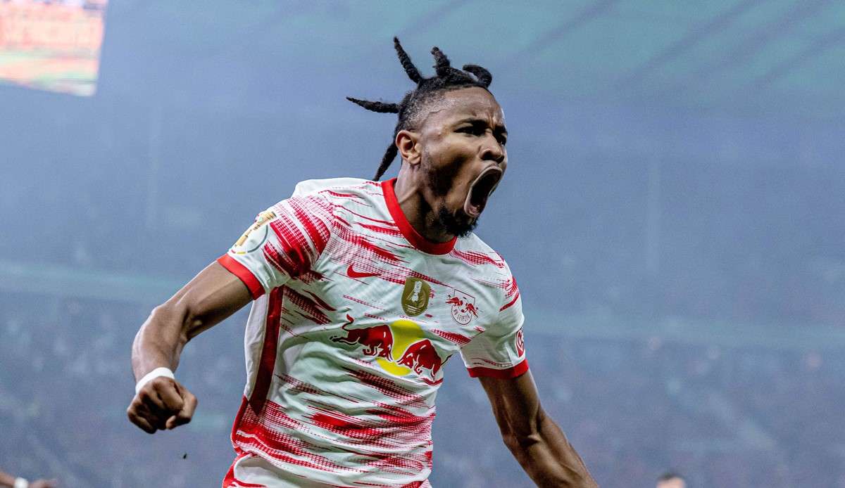 Topscorer Christopher Nkunku hat seinen Vertrag beim DFB-Pokal-Sieger RB Leipzig verlängert.