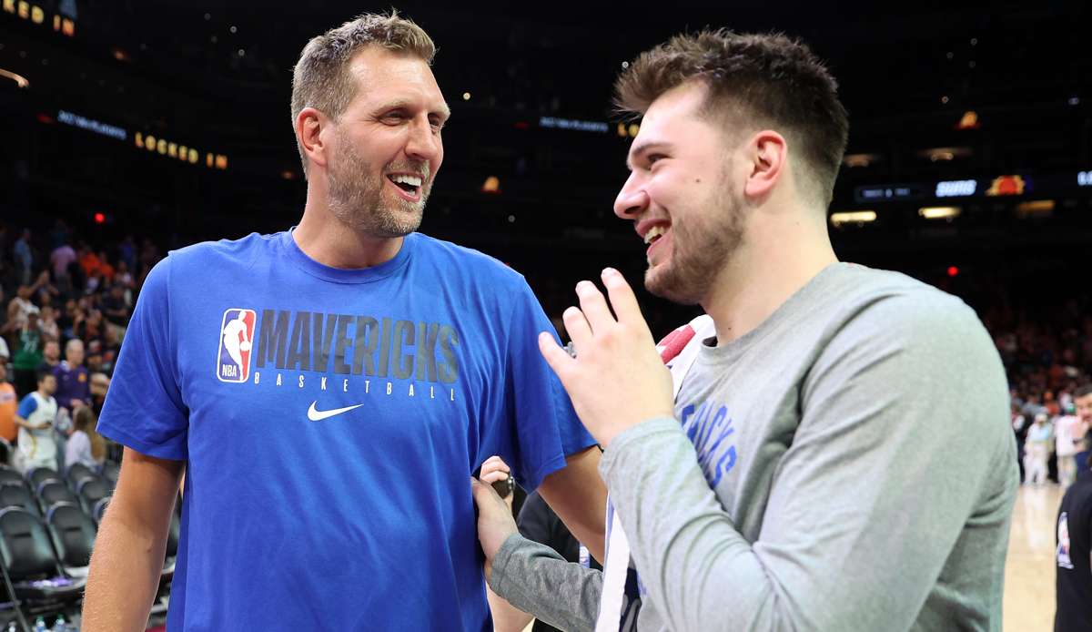 Dirk Nowitzki und Luka Doncic haben eine Saison gemeinsam für die Dallas Mavericks gespielt.