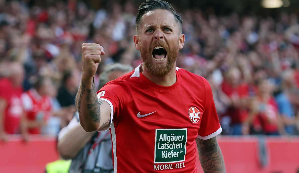 Mike Wunderlich brachte den 1. FC Kaiserslautern gegen Hannover 96 in Führung.