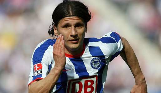 Marko Pantelic absolvierte im Trikot von Hertha BSC 114 Bundesliga-Spiele (45 Tore)