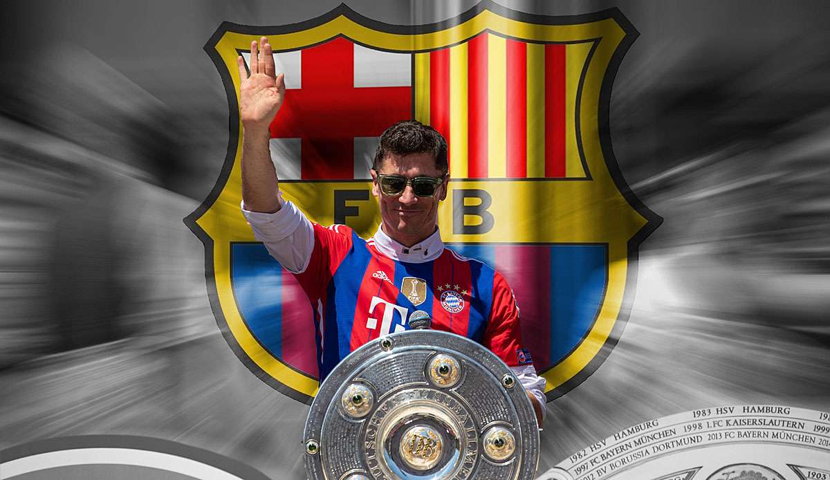 Robert Lewandowski ist beim FC Barcelona angekommen.