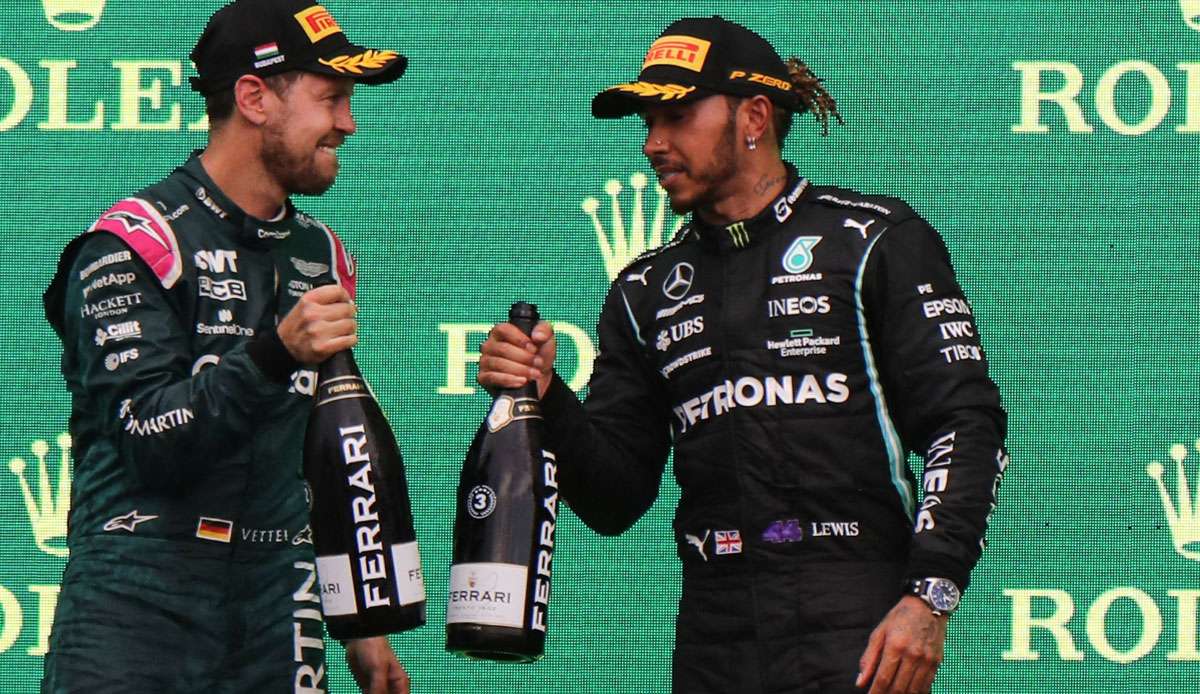 Lewis Hamilton war es "eine Ehre", gegen Sebastian Vettel (l.) anzutreten.