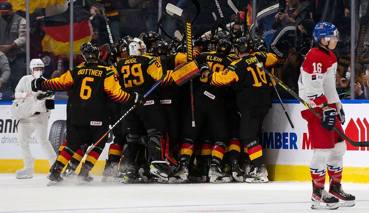 Die deutsche U20 im Eishockey steht bei der WM im Viertelfinale.