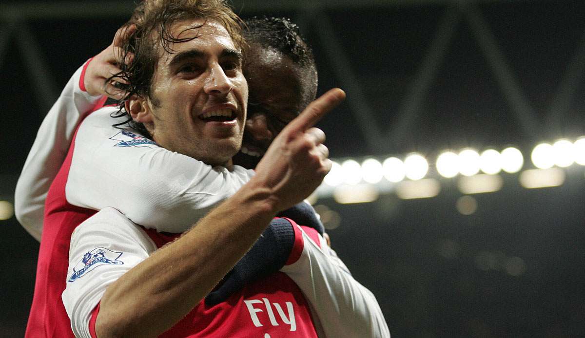 Mathieu Flamini spielt von 2004 bis 2008 und von 2013 bis 2016 für den FC Arsenal.