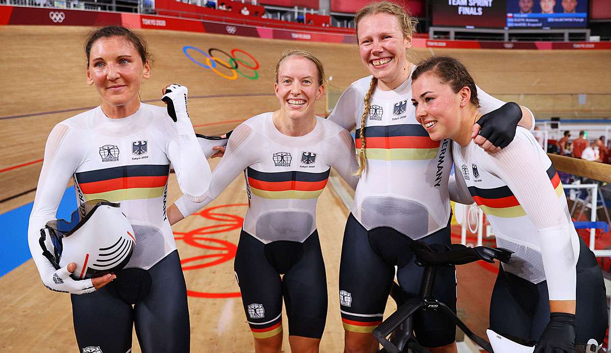 Lisa Brennauer gewann mit Franziska Brausse, Mieke Kröger und Lisa Klein Olympia-Gold in der Mannschaftsverfolgung.