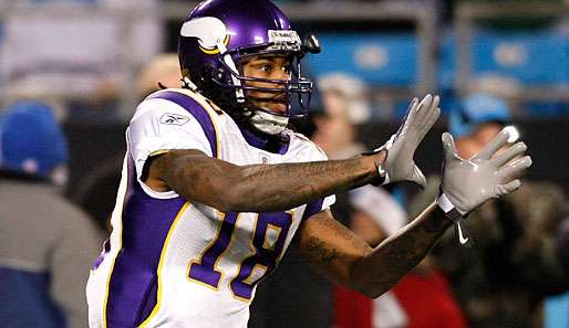 Sidney Rice verzeichnete in der letzten Saison 83 Receptions, 1312 Yards und 8 Touchdowns