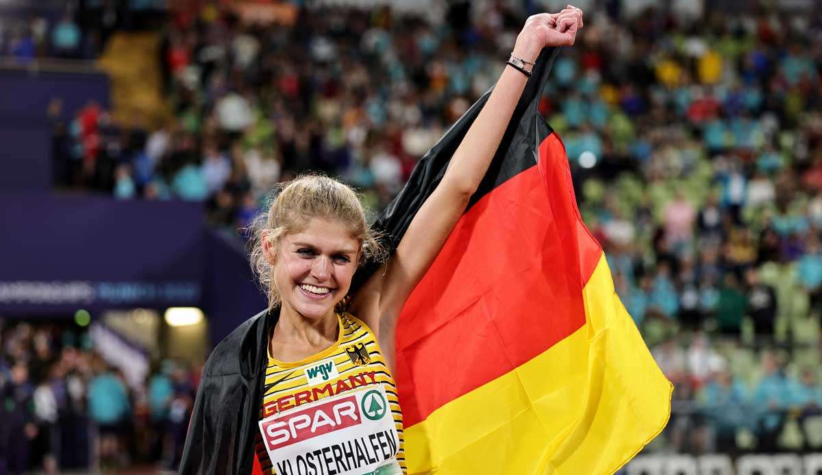 Konstanze Klosterhalfen gewann Gold im 5000-Meter-Lauf.