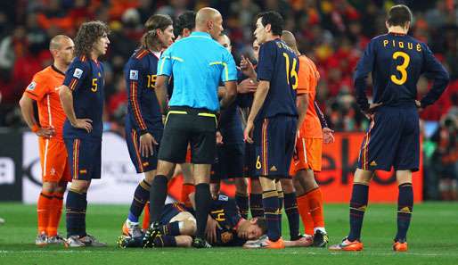 Howard Webb pfiff neben dem Weltmeisterschaftsfinale auch das Finale der Champions League