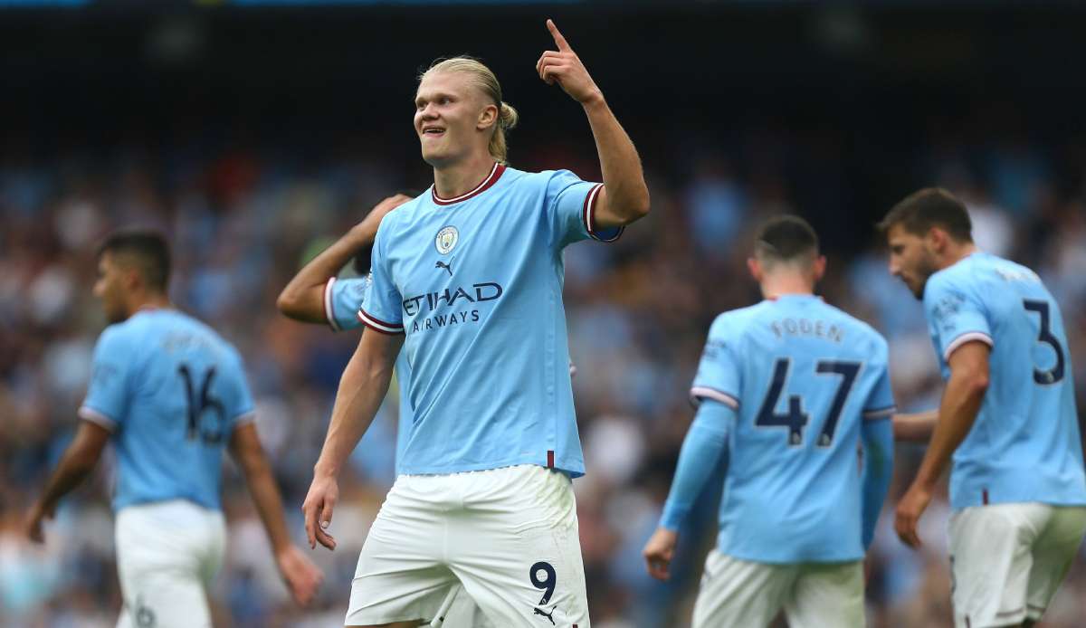 Erling Haaland ist in Torlaune für Manchester City. Sein Spielstil scheint sich unter Pep Guardiola schon jetzt zu verändern.