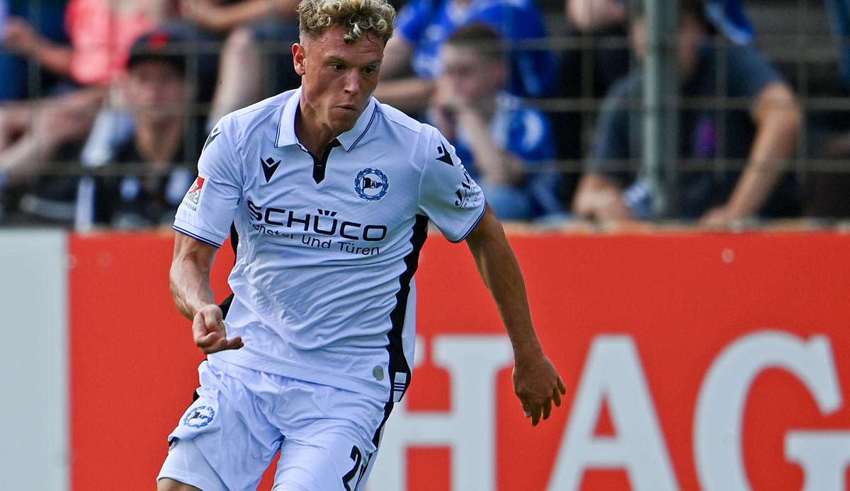 Robin Hack erzielte in der vierten Minute der Nachspielzeit das 1:1 für Bielefeld in Darmstadt.