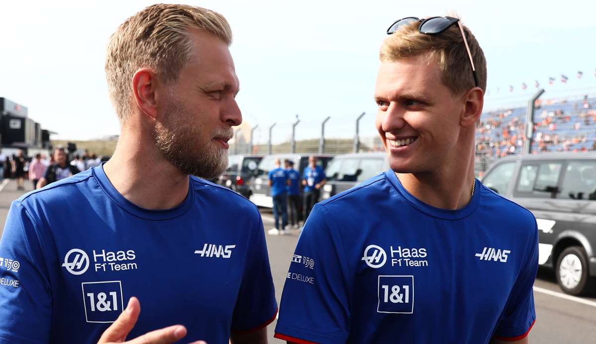 Kevin Magnussen (l.) lobte die Pace von Mick Schumacher (r.) in Zandvoort.