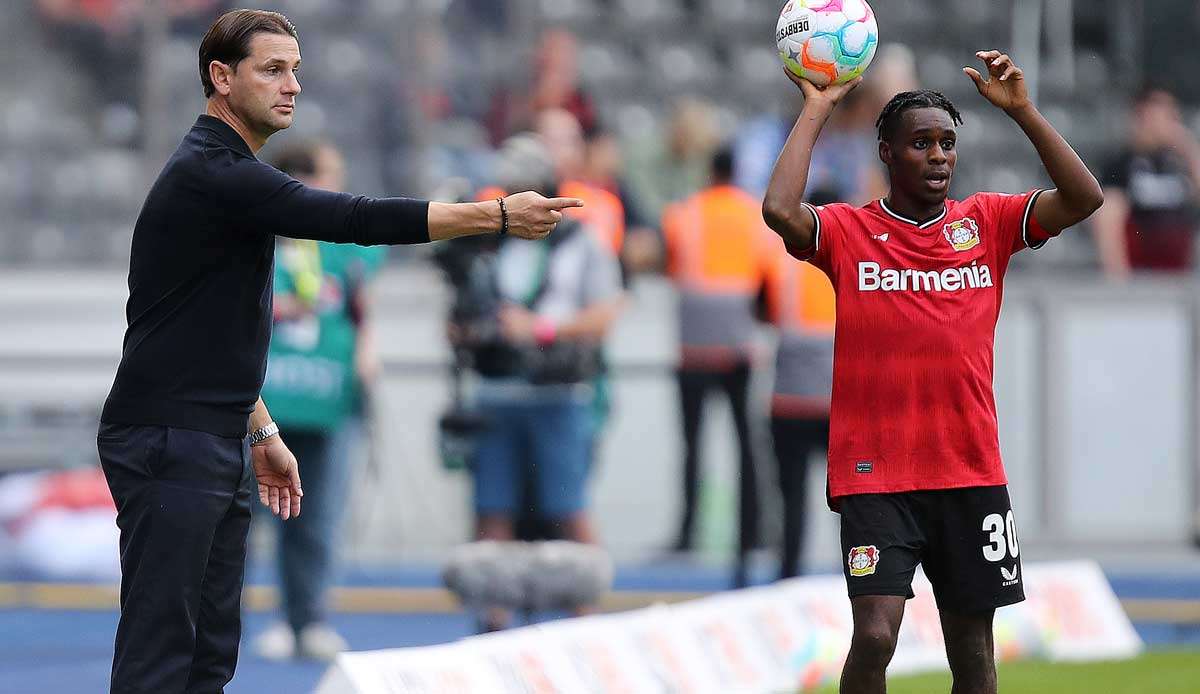 Gerardo Seoane rettete mit Bayer Leverkusen einen Punkt im Spiel bei Hertha BSC.