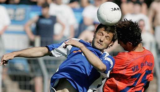 Edmond Kapllani (l.) erzielte für die TuS Koblenz in der letzten Saison fünf Treffer