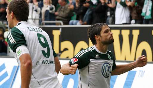 Der eine ist gerade angekommen, der andere stand schon vor dem Abschied: Edin Dzeko und Diego