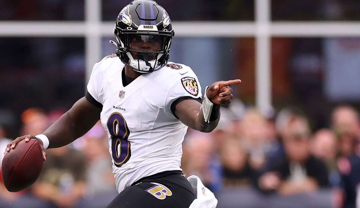 Lamar Jackson sorgte für 5 Touchdowns gegen New England.