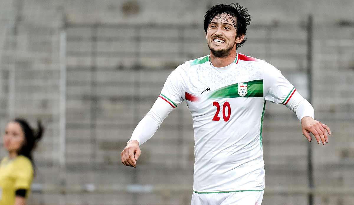 Sardar Azmoun traf in einem Testspiel für Iran gegen Senegal.