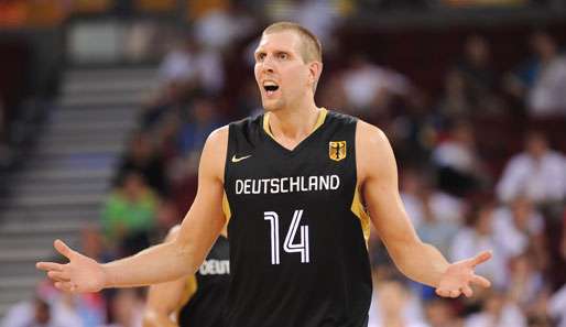 Dirk Nowitzki spielt seit 1997 in der deutschen Nationalmannschaft