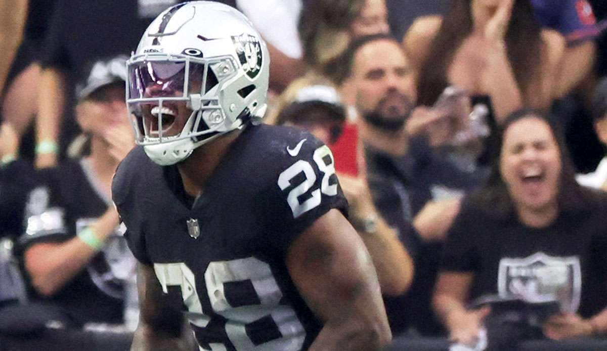 Josh Jacobs brillierte gegen die Texans mit 3 Touchdowns.