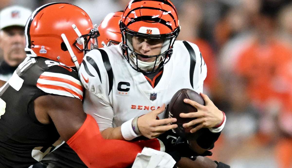 Myles Garrett und Kollegen machten Joe Burrow das Leben permanent schwer.