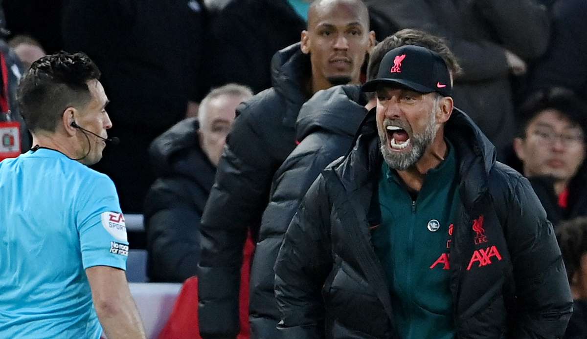 Jürgen Klopp wurde beim Topspiel gegen Manchester City mit der roten Karte des Platzes verwiesen.