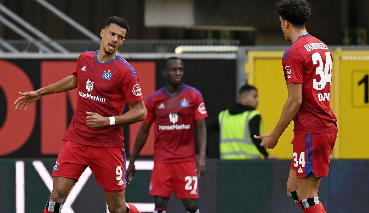 Robert Glatzel traf für den HSV in Paderborn.