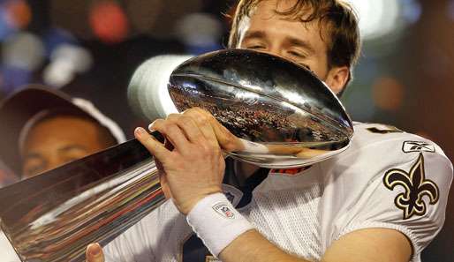 Die New Orleans Saints gewannen den Super Bowl mit Drew Brees