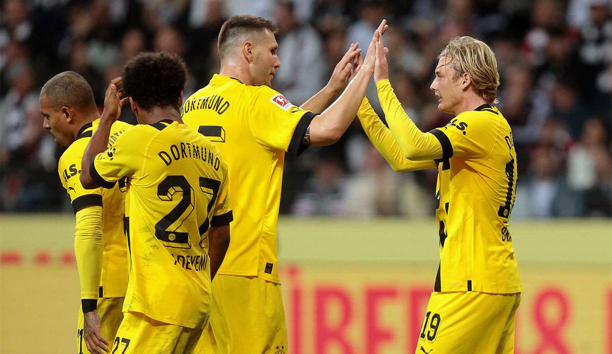 Der BVB siegte zuletzt 2:1 in Frankfurt.