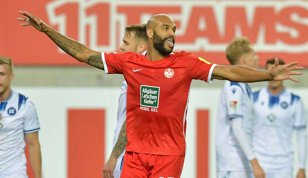 Terrence Boyd brachte den FCK gegen Karlsruhe mit seinem Tor zum 1:0 auf die Siegerstraße.