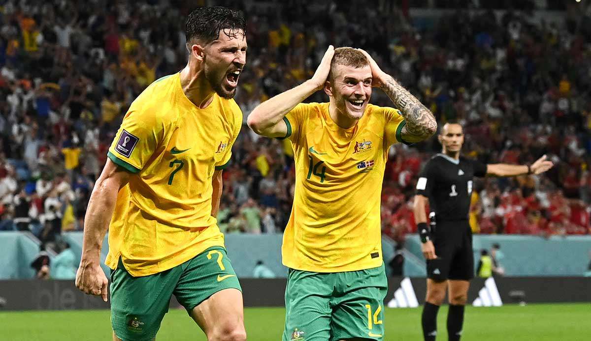 Mathew Leckie traf für Australien gegen Dänemark.