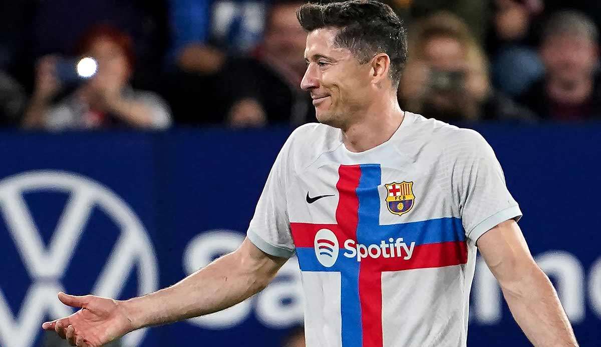 Robert Lewandowski wurde nach seiner Gelb-Roten Karte für drei Spiele des FC Barcelona in der Primera Division gesperrt.