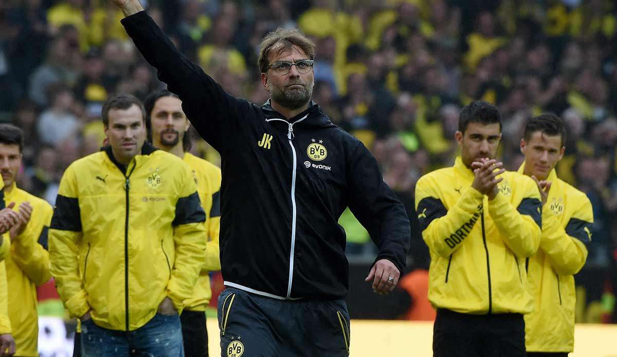 Jürgen Klopp verabschiedete sich beim BVB 2015 nach sieben Jahren.