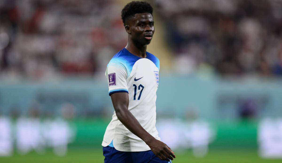 Bukayo Saka traf für England im ersten Gruppenspiel gegen den Iran gleich zwei Mal.