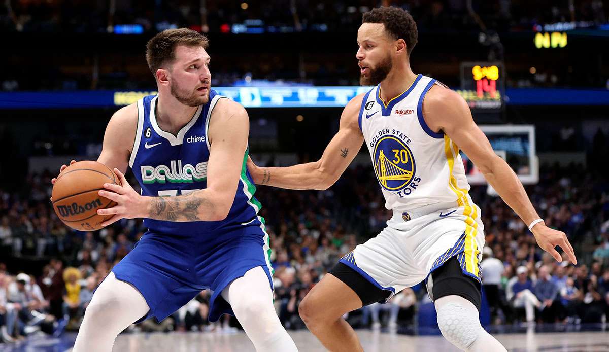 Luka Doncic zeigte gegen Stephen Curry und die Warriors eine sensationelle Leistung.