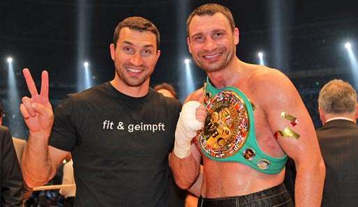 Wladimir (l.) und Witali (r.) Klitschko kommen gebürtig aus der Ukraine