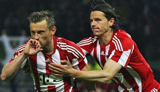 Darf Bayern-Angreifer Ivica Olic (l.) heute mal wieder einen Königsklassen-Treffer bejubeln? 