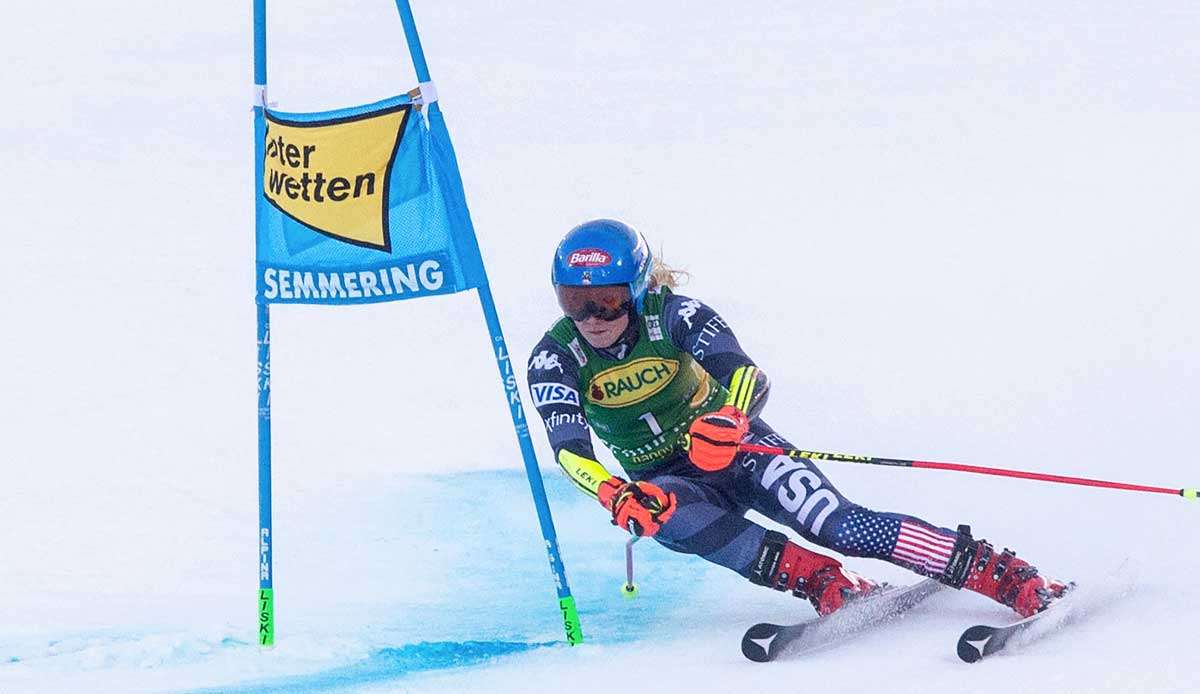 Mikaela Shiffrin gewann den ersten Riesenslalom in Semmering.