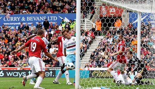 Scott Parker (M.) traf zur Führung für West Ham