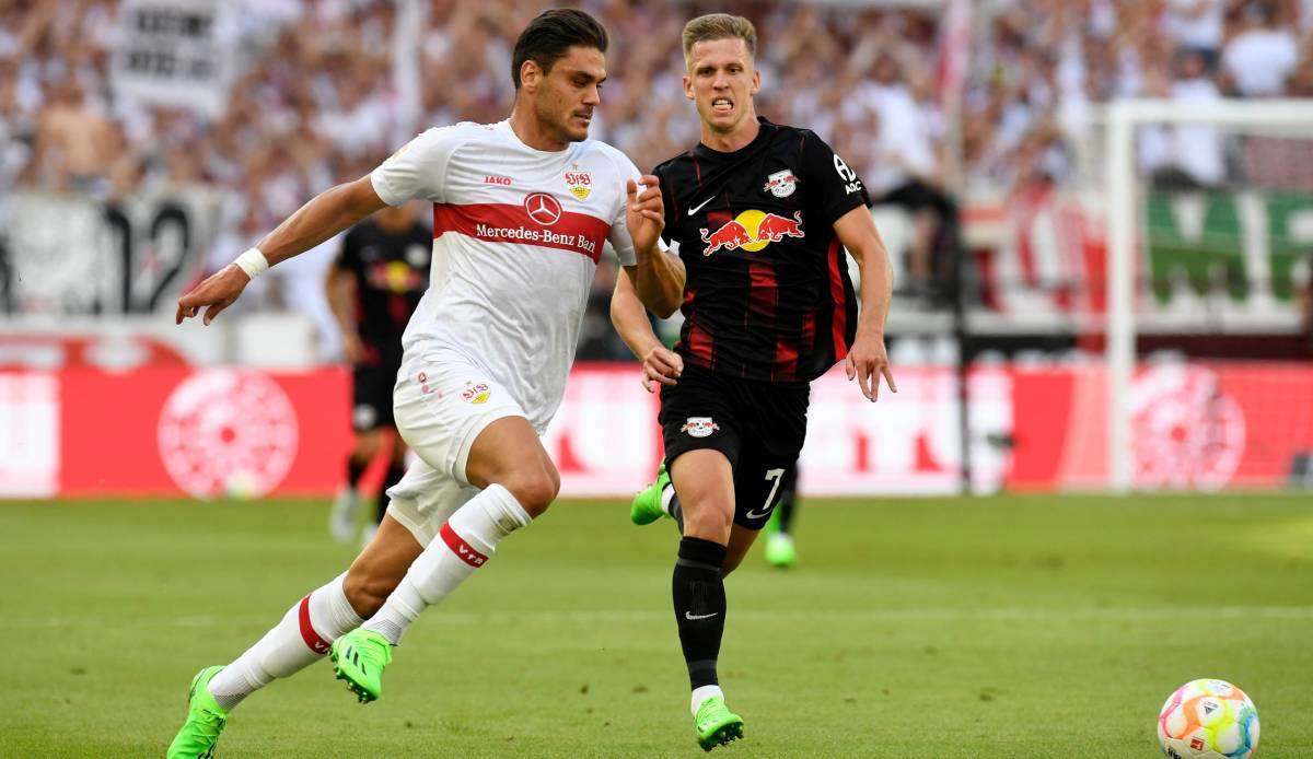 Umkämpft und ohne Sieger: Im Hinspiel trennten sich RB Leipzig und der VfB Stuttgart 1:1-Unentschieden.