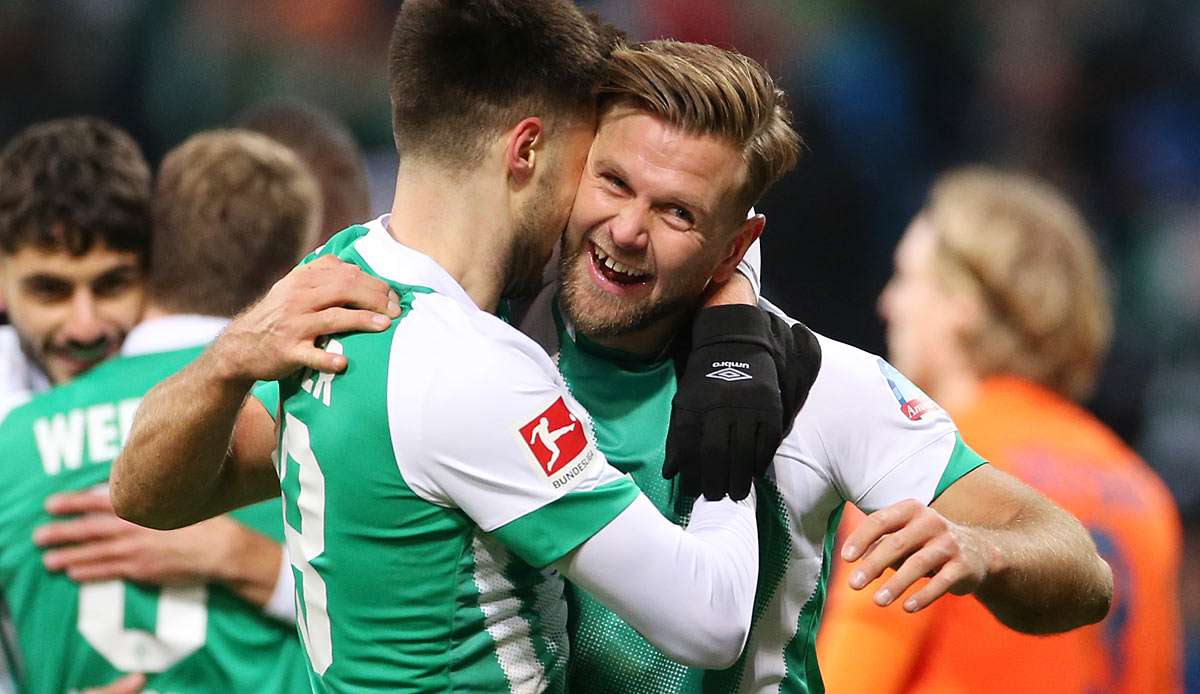 Niklas Füllkrug erzielte beide Tore für Werder beim Sieg gegen den VfL Wolfsburg.