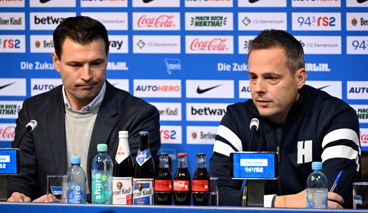 Der neue Sportdirektor Benjamin Weber und Präsident Kay Bernstein.