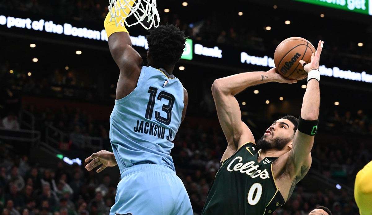 Jayson Tatum vergab gegen die Grizzlies jeden seiner acht Würfe in der zweiten Halbzeit.