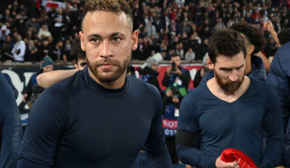 Neymar am Dienstagabend nach der Niederlage von PSG gegen den FC Bayern im Achtelfinalhinspiel der Premier League.